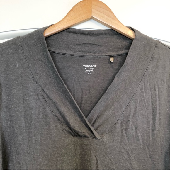 🌈 6/$60, Toad & Co, Athleisure Long Sleeve Top, Grey, Size XL - Picture 4 of 5